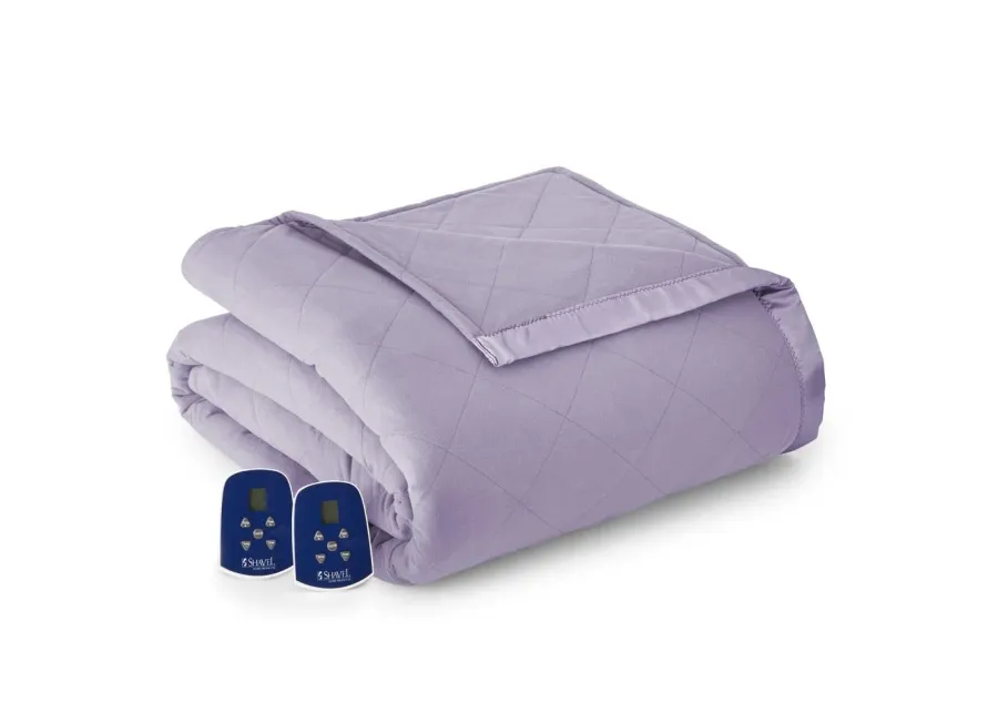 Shavel Micro Flannel Heating Technology Luxuriously Soft And Warm Solid Electric Blanket