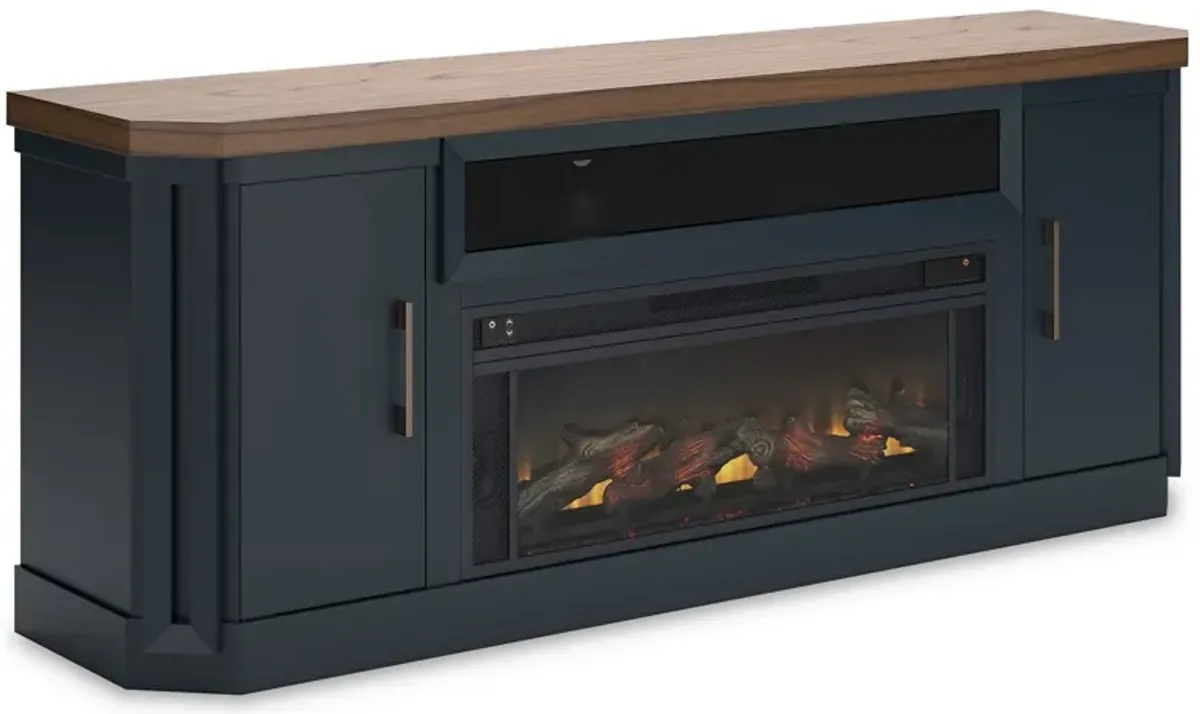 Landocken 83" TV Stand with Electric Fireplace