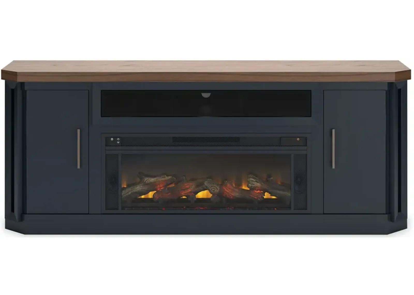 Landocken 83" TV Stand with Electric Fireplace