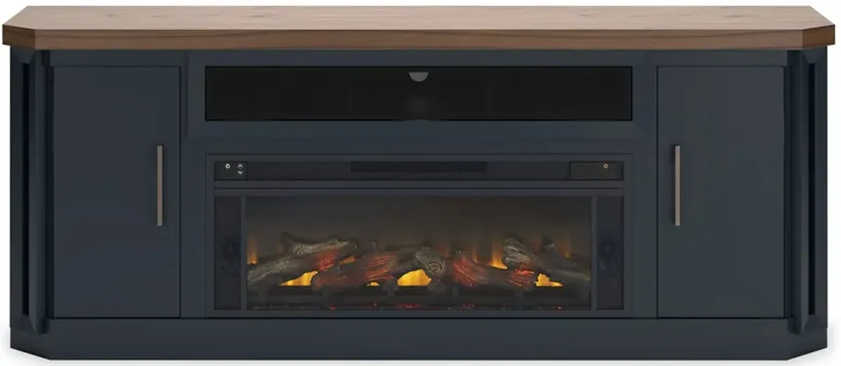 Landocken 83" TV Stand with Electric Fireplace