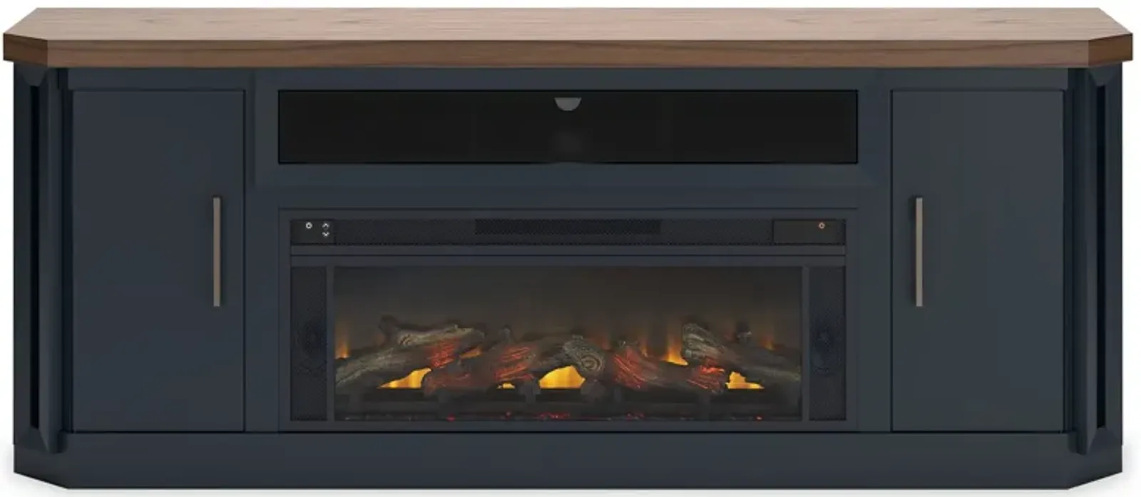 Landocken 83" TV Stand with Electric Fireplace