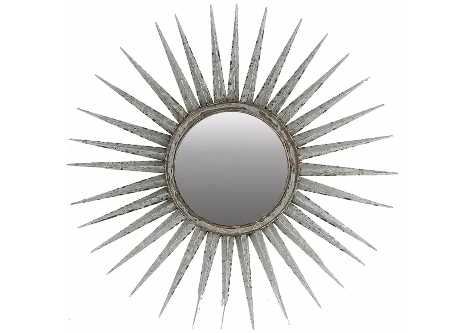 Distressed Sun inspired Mirror - Benzara