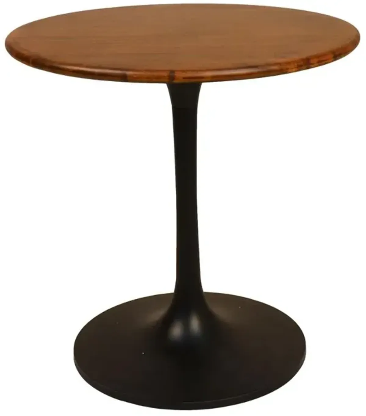 Carolina Living Alden Wood Top 30 Round Dining Table - Elm/Black