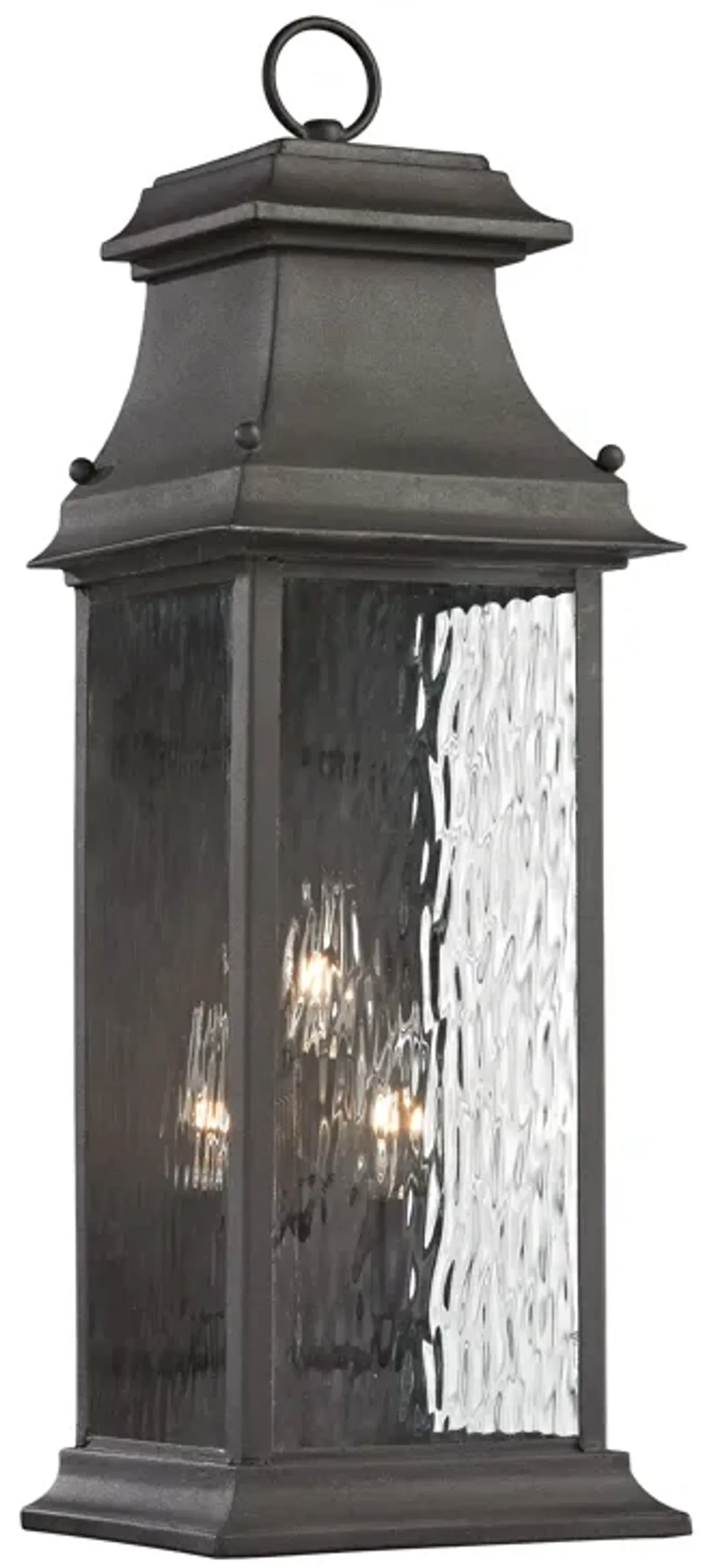 Forged Provincial 23'' High 3-Light Outdoor Sconce