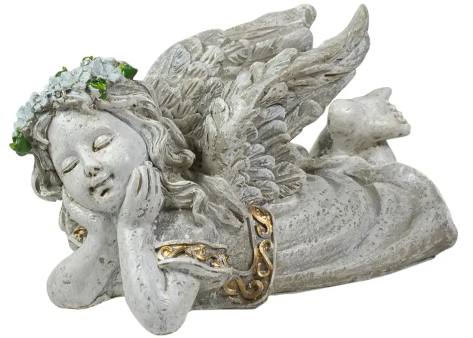 8" Daydreaming Angel Outdoor Patio Garden Statue