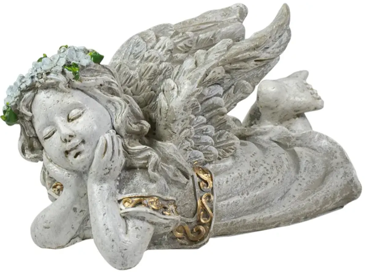 8" Daydreaming Angel Outdoor Patio Garden Statue