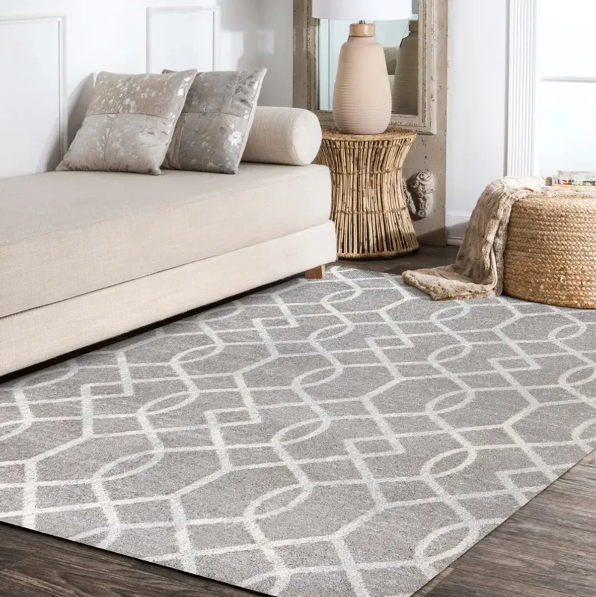 Asilah Ogee Fretwork Area Rug