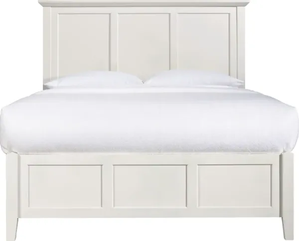 Paragon California King-size Panel Bed in White