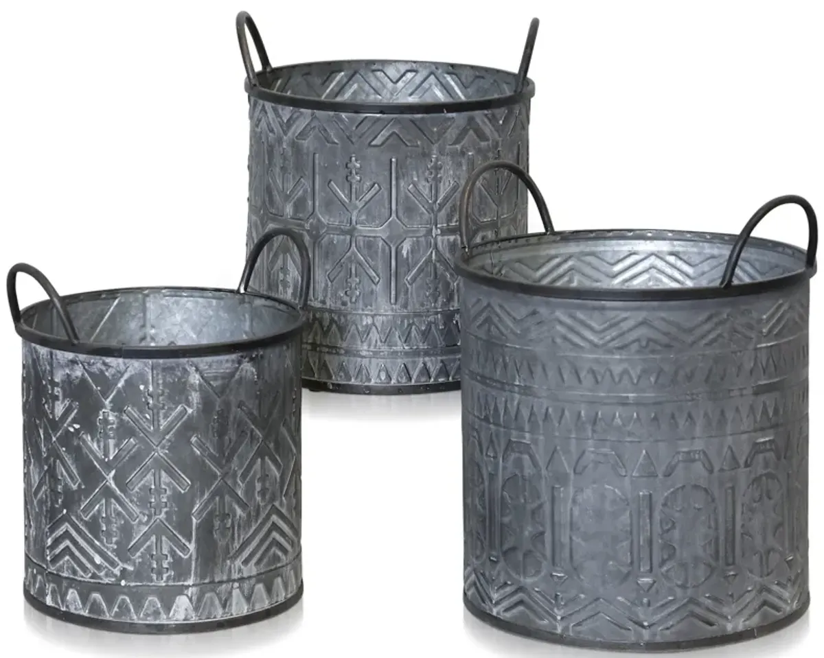 Galvanized Bucket Set