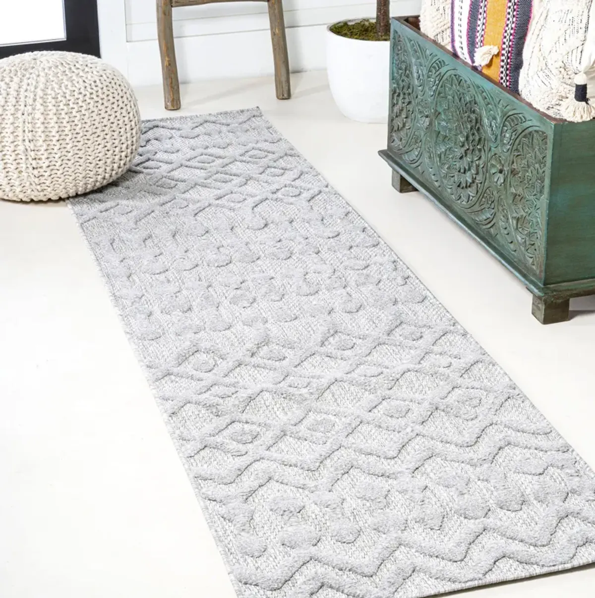 Peralta Moroccan Diamond Indoor/Outdoor Area Rug