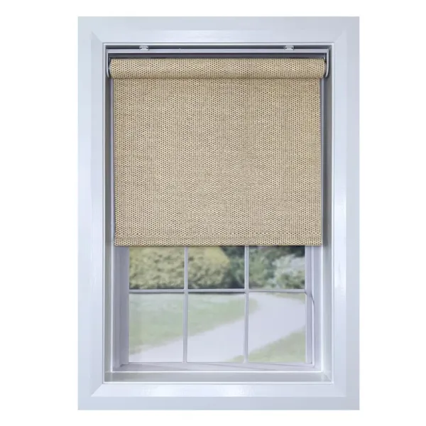 Versailles Marcellus Cordless Roman Light Filtering Shades For Windows Insides/Outside Mount 34" x 72" Natural