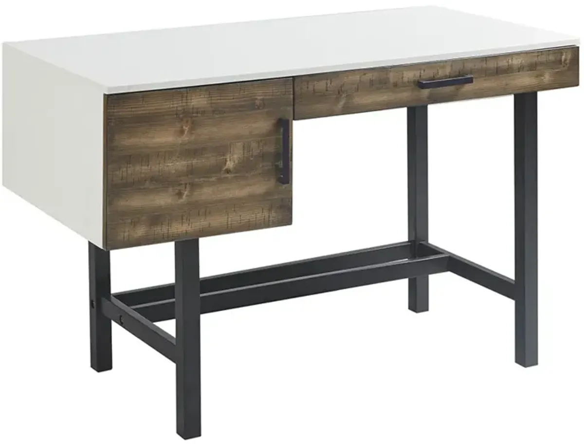 Gracie Mills Sarina Modern Simplicity Writing Desk Featuring a Drawer