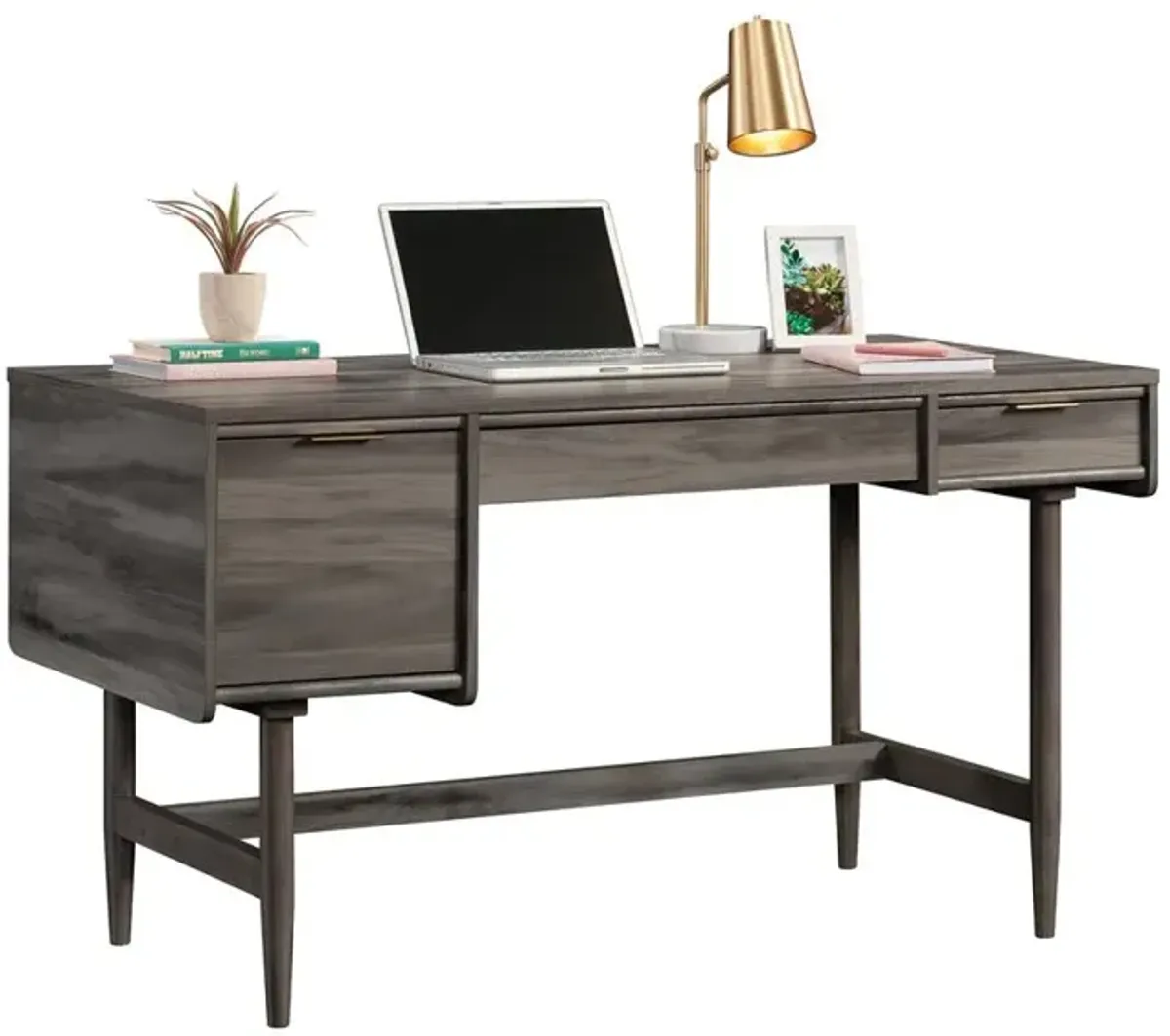 Sauder Clifford Place Desk in Jet Acacia