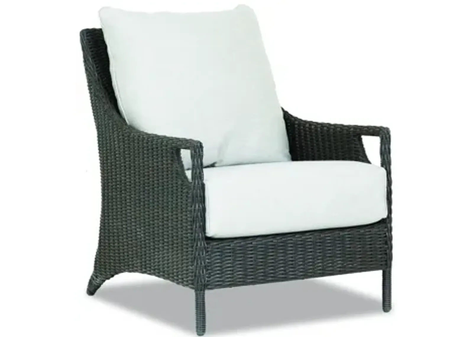 Lagos Club Chair in Cast Silver, No Welt