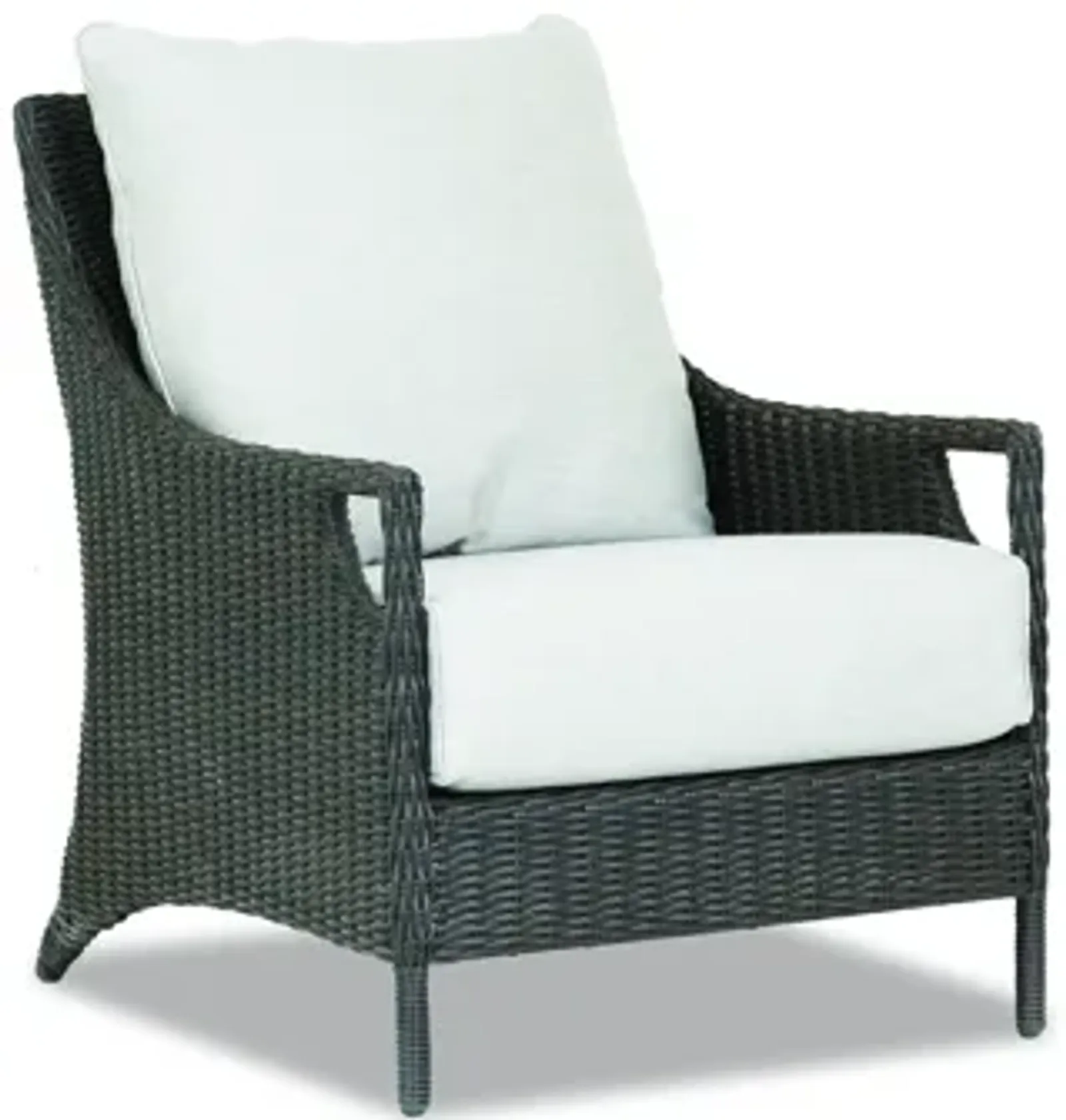 Lagos Club Chair in Cast Silver, No Welt