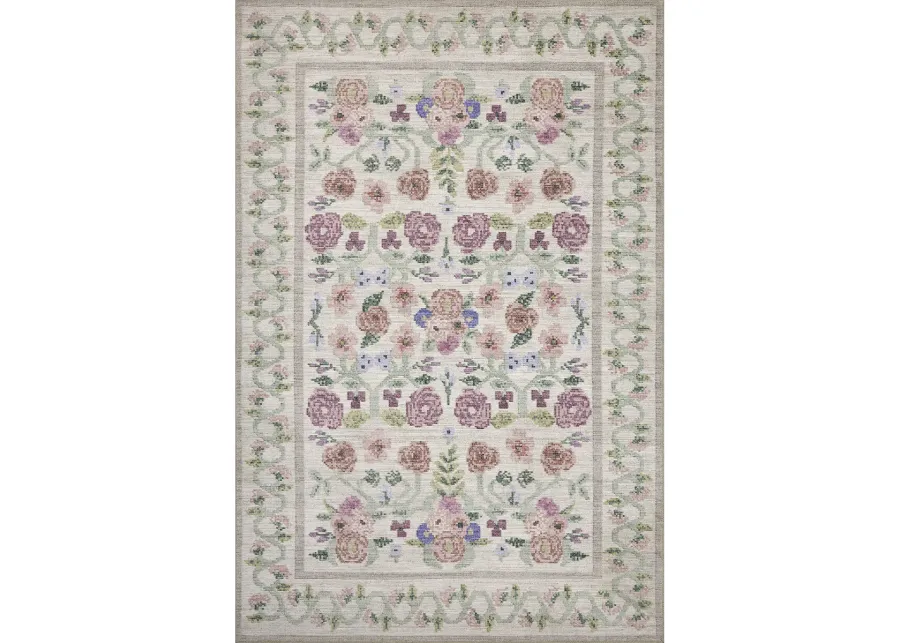 Rosa RSA-01 Ivory 2''6" x 12''0" Rug by Rifle Paper Co.