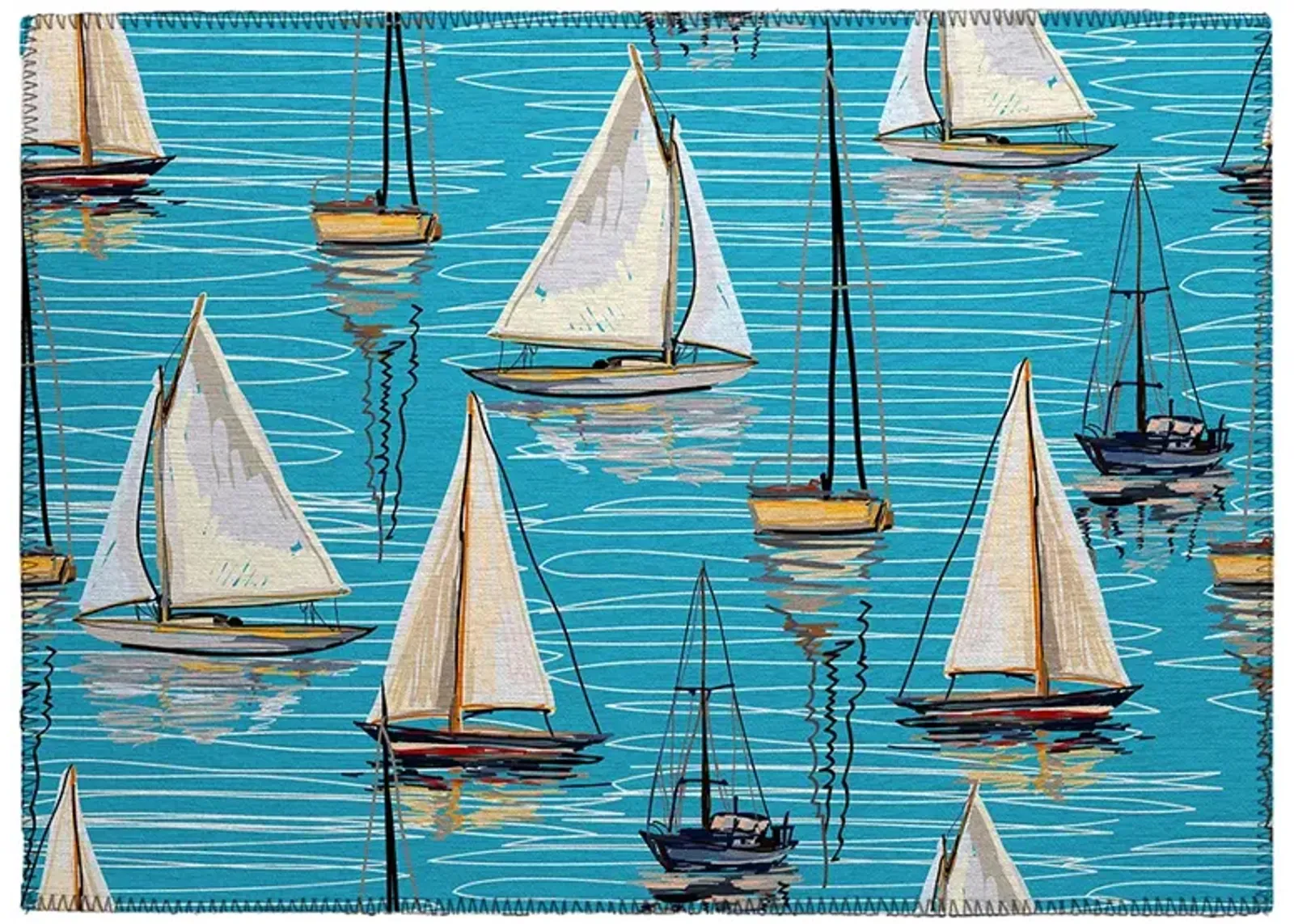 Harbor HA8 Teal 20" x 30" Rug