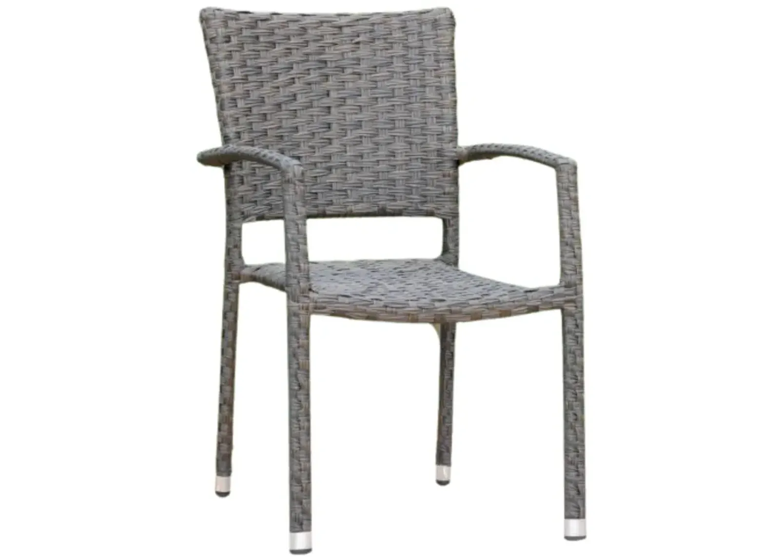 Ibiza Resin Pandan Aluminum Square Back Dining Chair