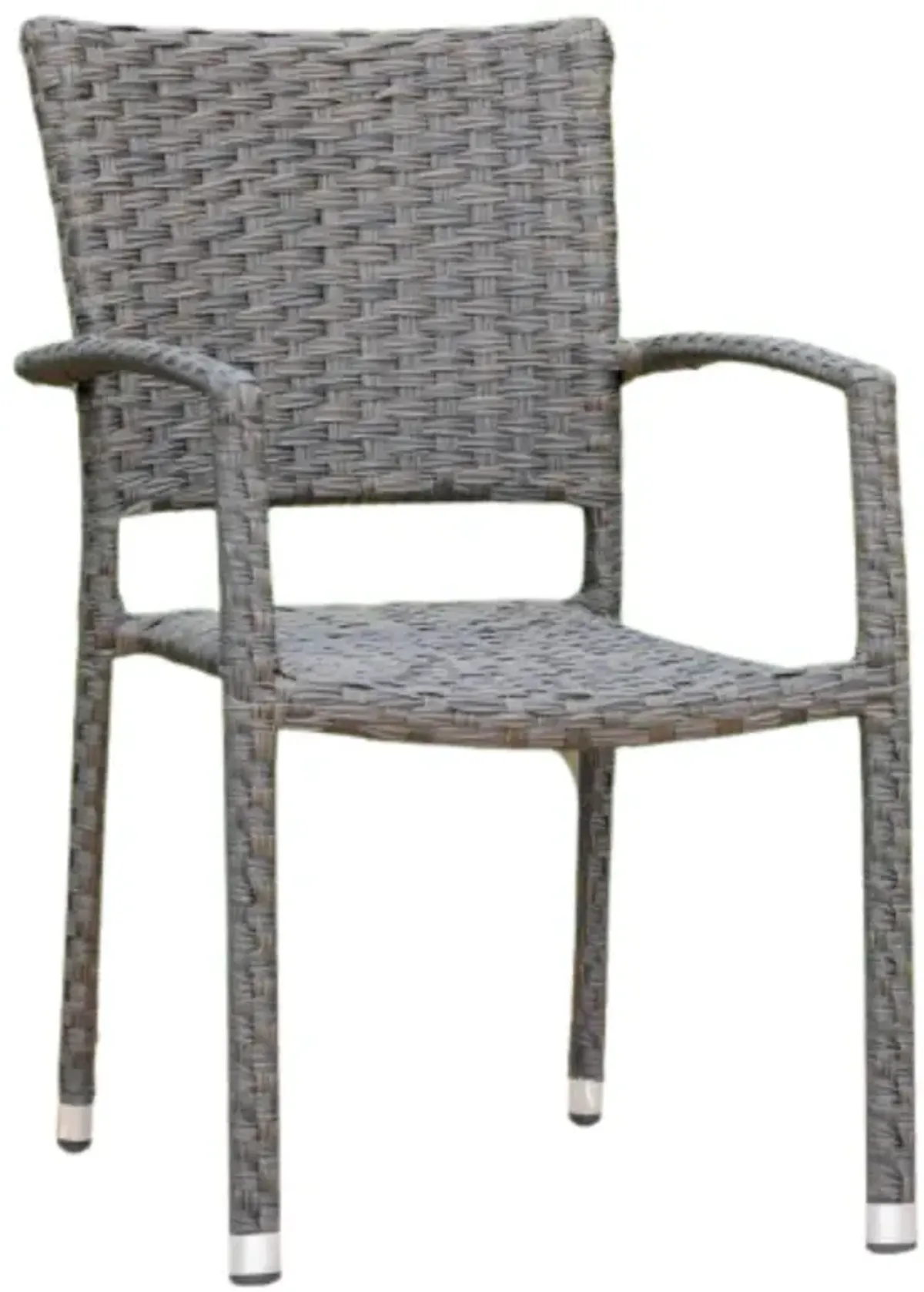 Ibiza Resin Pandan Aluminum Square Back Dining Chair