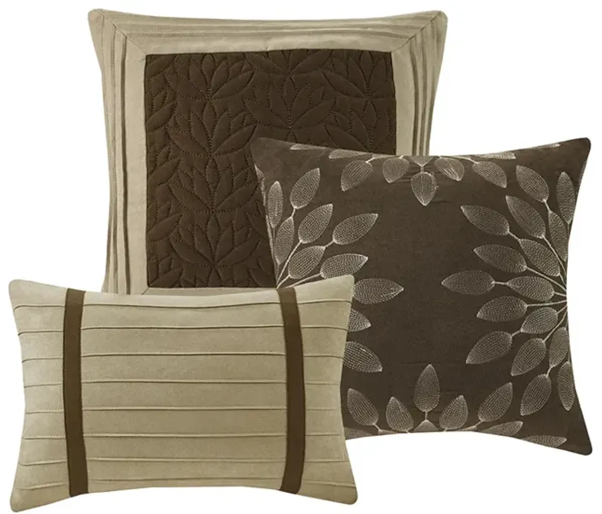 Gracie Mills Bryony 7-Piece Microsuede Comforter Set