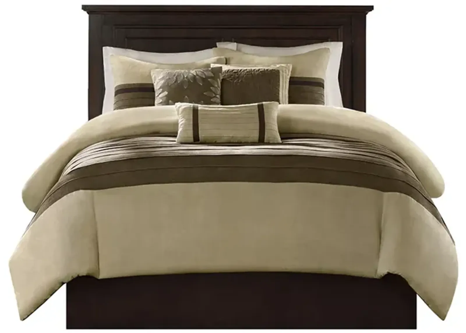 Gracie Mills Bryony 7-Piece Microsuede Comforter Set