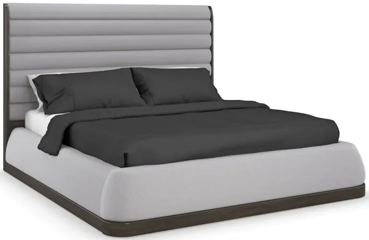 La Moda King Upholstered Panel Bed