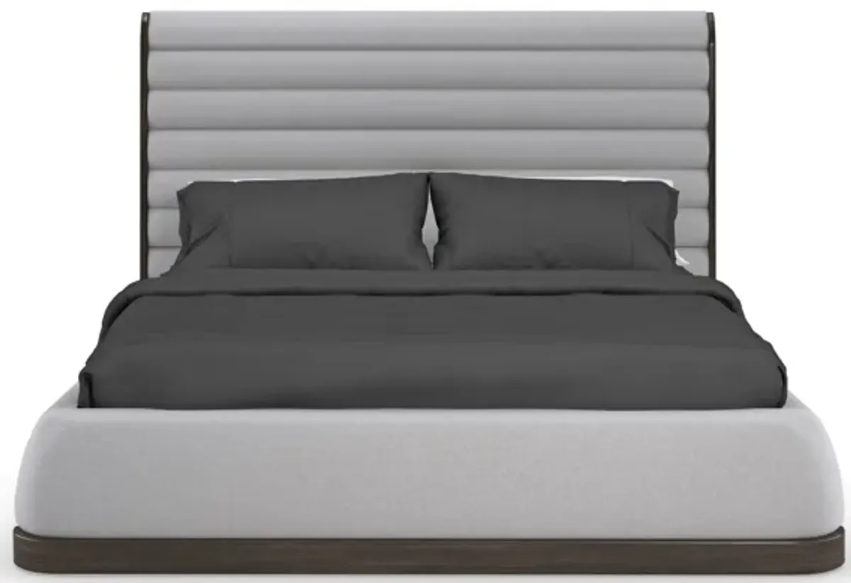 La Moda King Upholstered Panel Bed