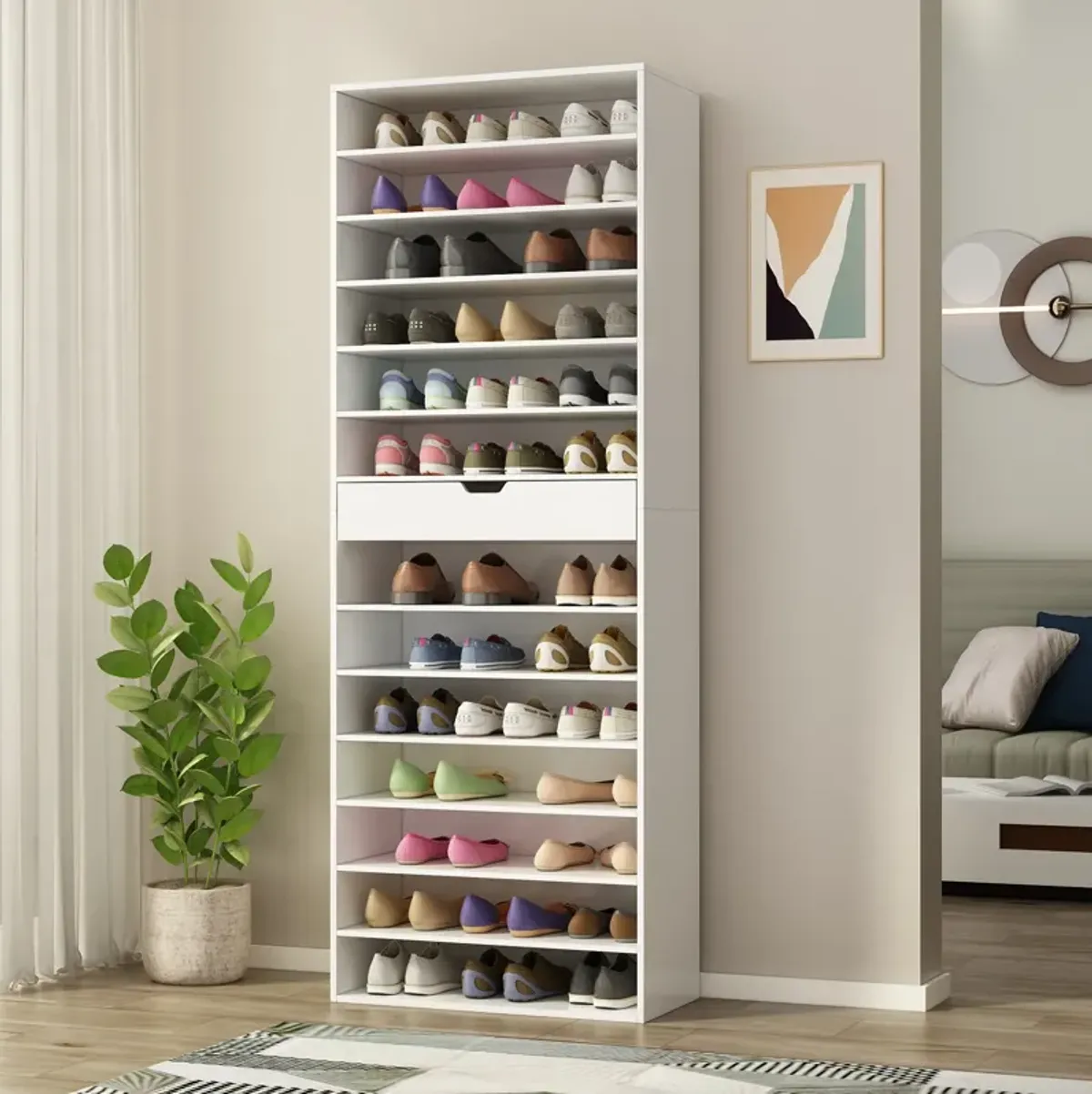 Shoe Rack Multi Layer Shelf Entrance Storage Shoe Cabinet Space Saving