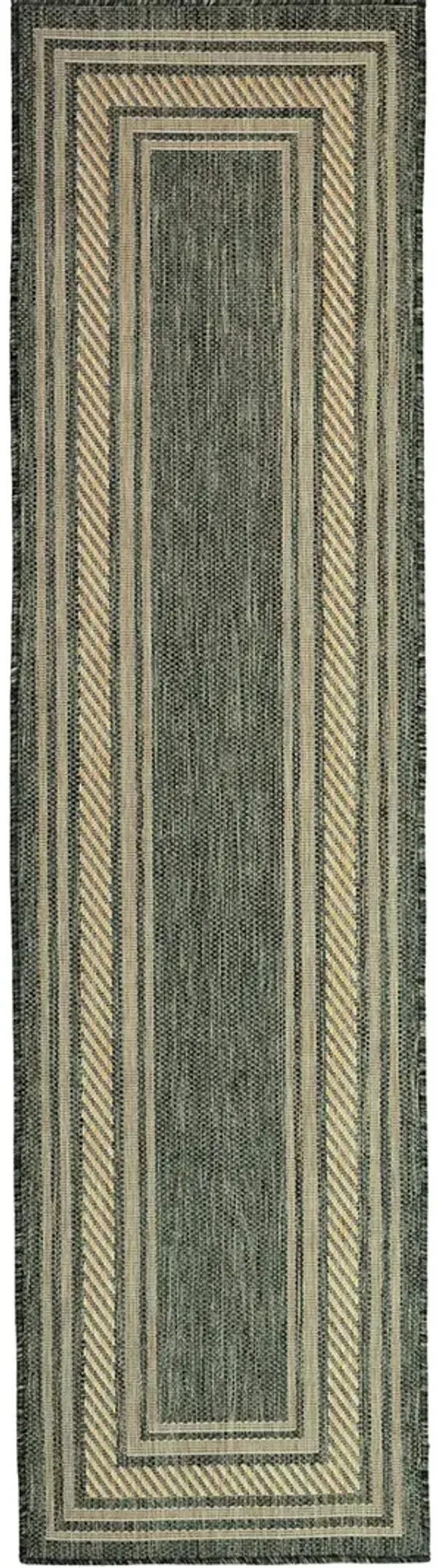 Horizon Indoor/Outdoor HOZ03 Green 2'2" x 8' Rug