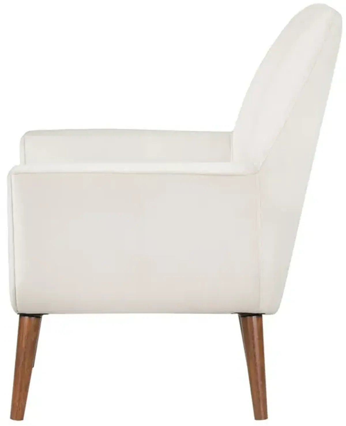 Comfort Pointe Accera Mid-Century Sea Oat Velvet Arm Chair