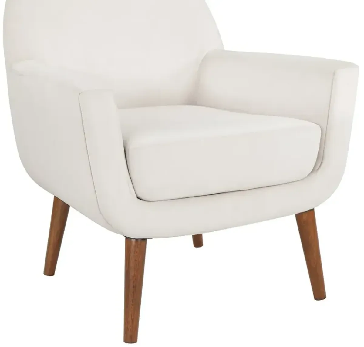 Comfort Pointe Accera Mid-Century Sea Oat Velvet Arm Chair