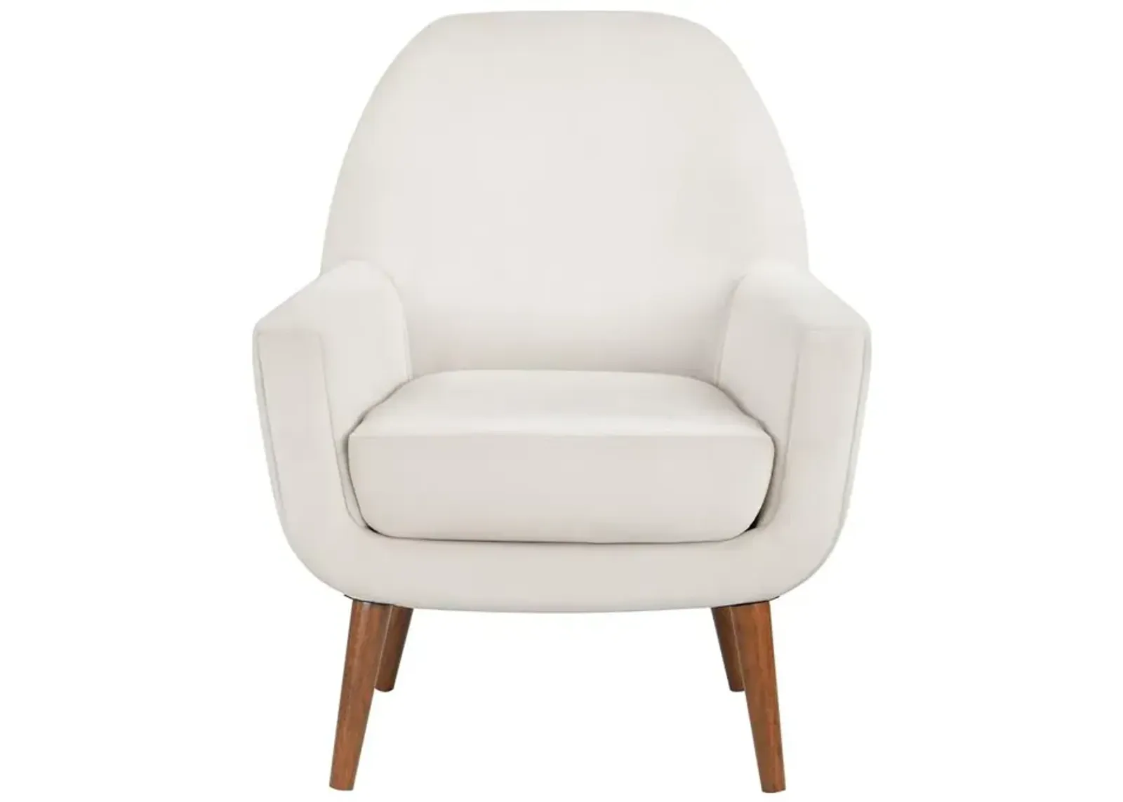 Comfort Pointe Accera Mid-Century Sea Oat Velvet Arm Chair