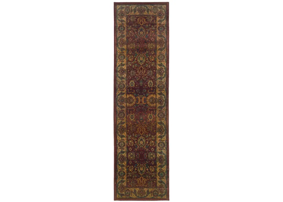 Kharma 2'3" x 7'6" Red Rug