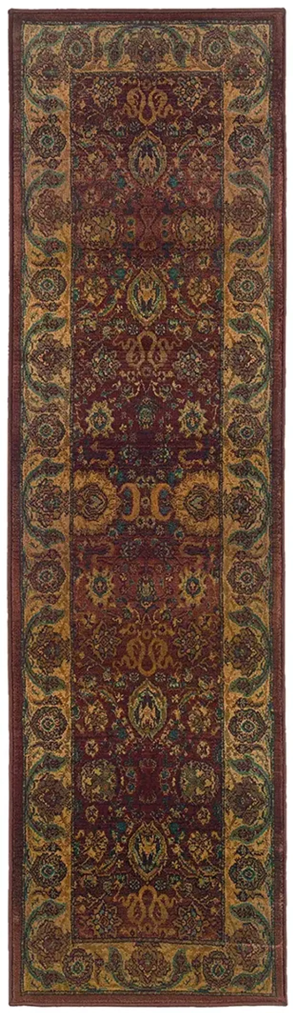 Kharma 2'3" x 7'6" Red Rug