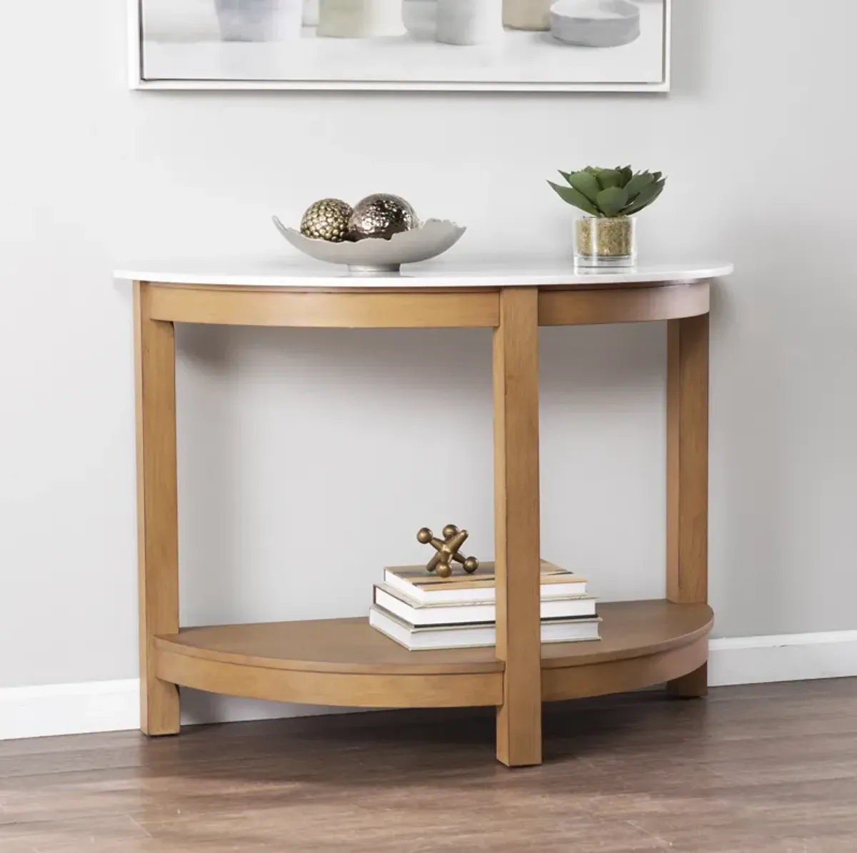 Chandlen Demilune Console Table