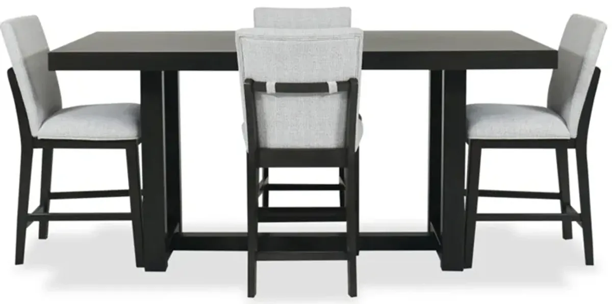 Neymorton 5-Piece Counter Height Dining Set