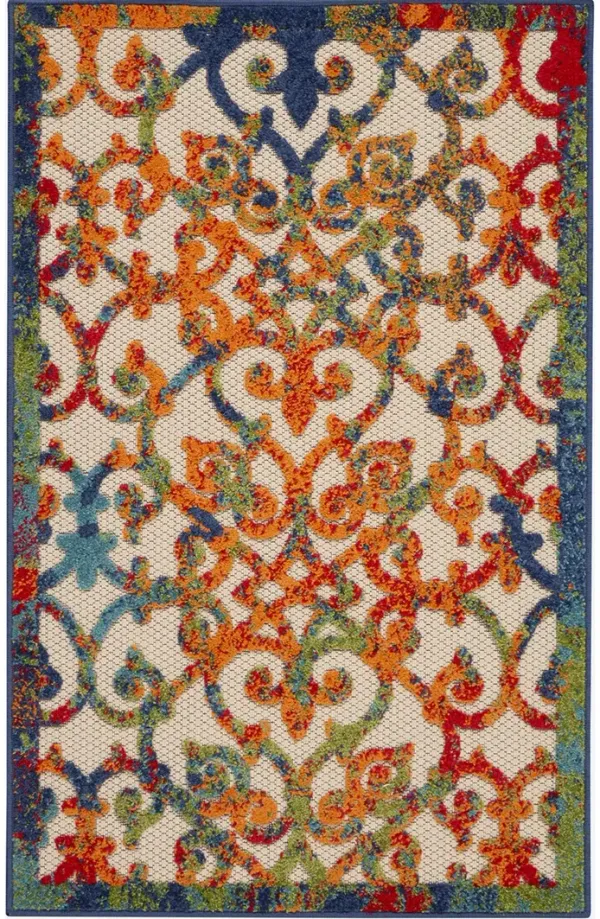 Aloha ALH21 Multicolor 3' x 5' Rug