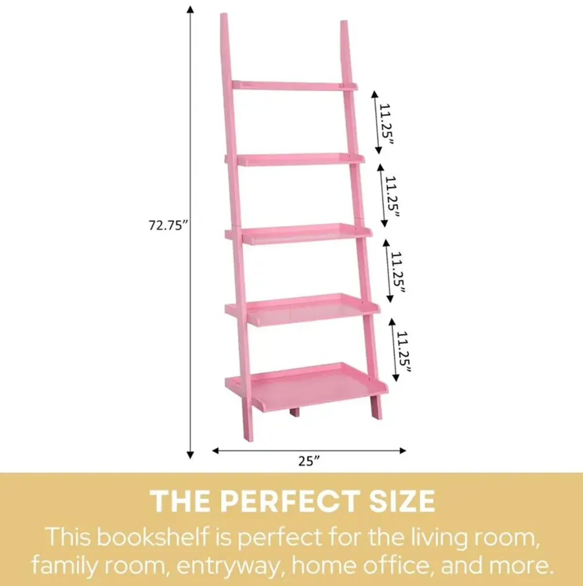 Convience Concept, Inc. American Heritage Bookshelf Ladder