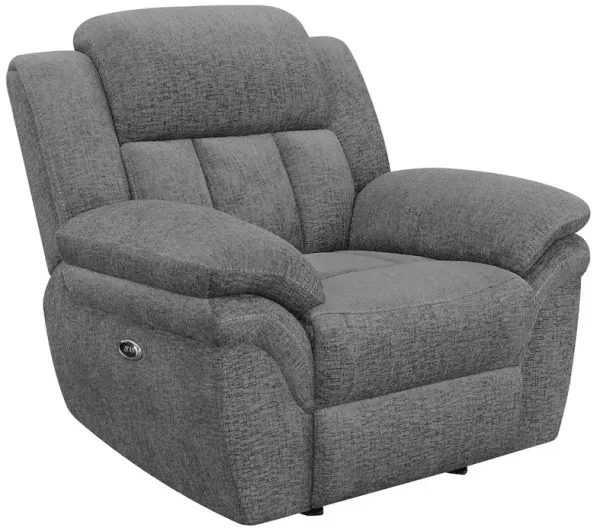 Coaster Co. of America Bahrain Upholstered Power Glider Recliner Charcoal