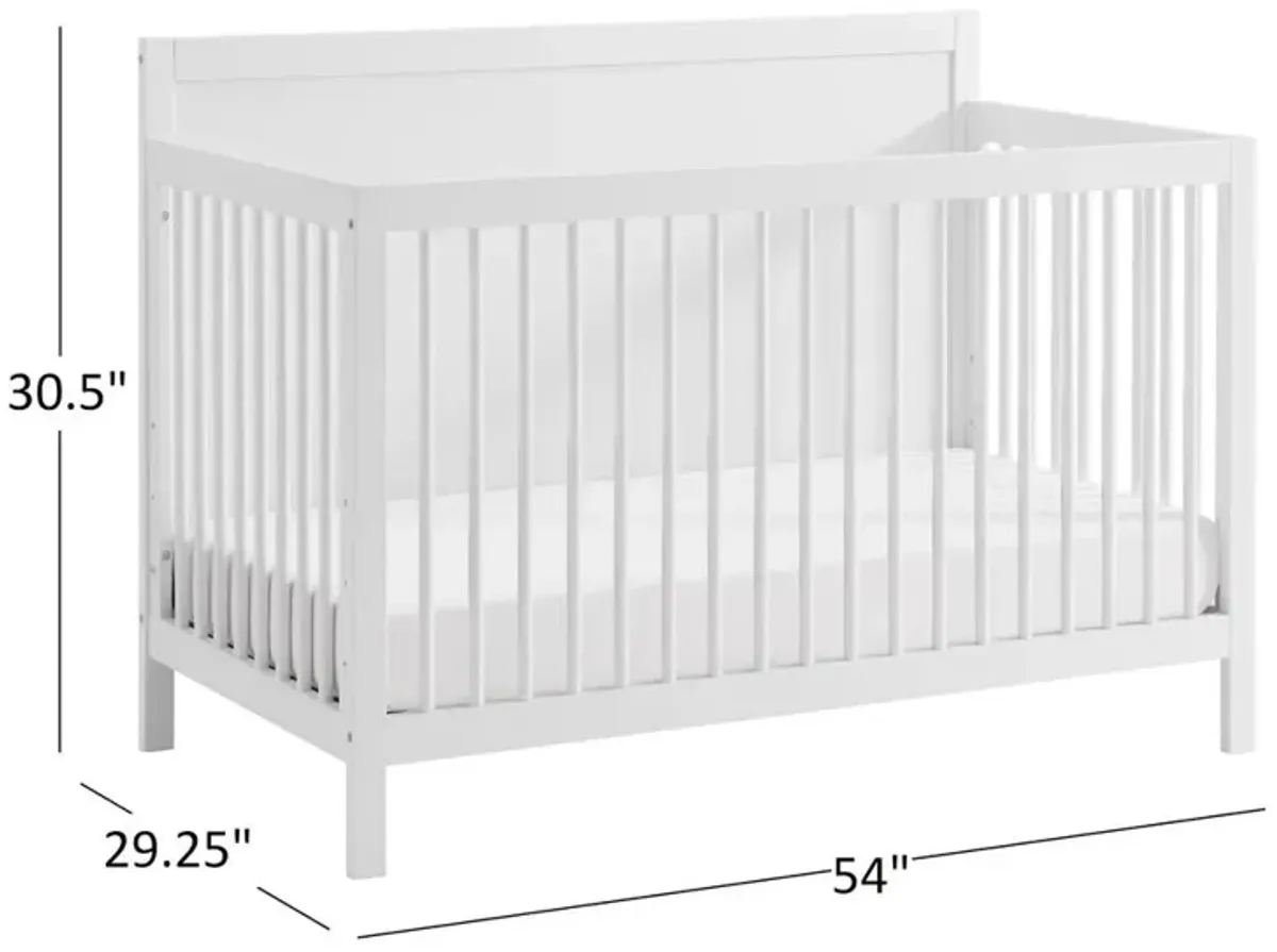 Oxford Baby Soho Baby Essential 4 In 1 Panel Crib White