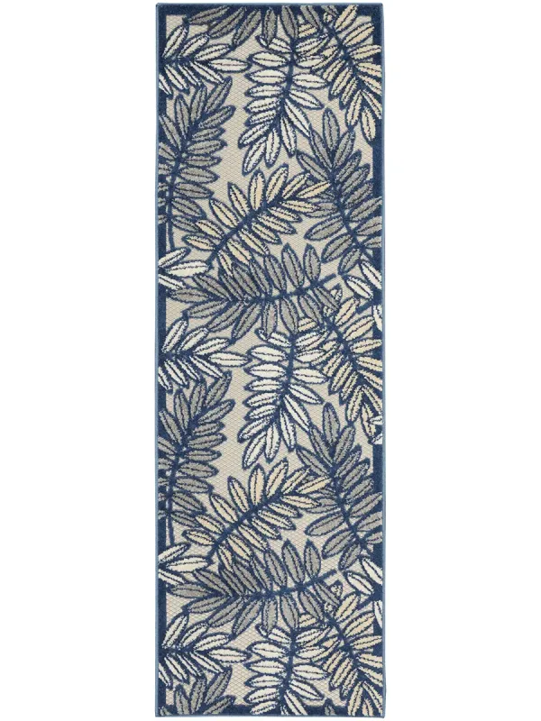 Aloha ALH18 Ivory/Navy 2' x 6' Rug