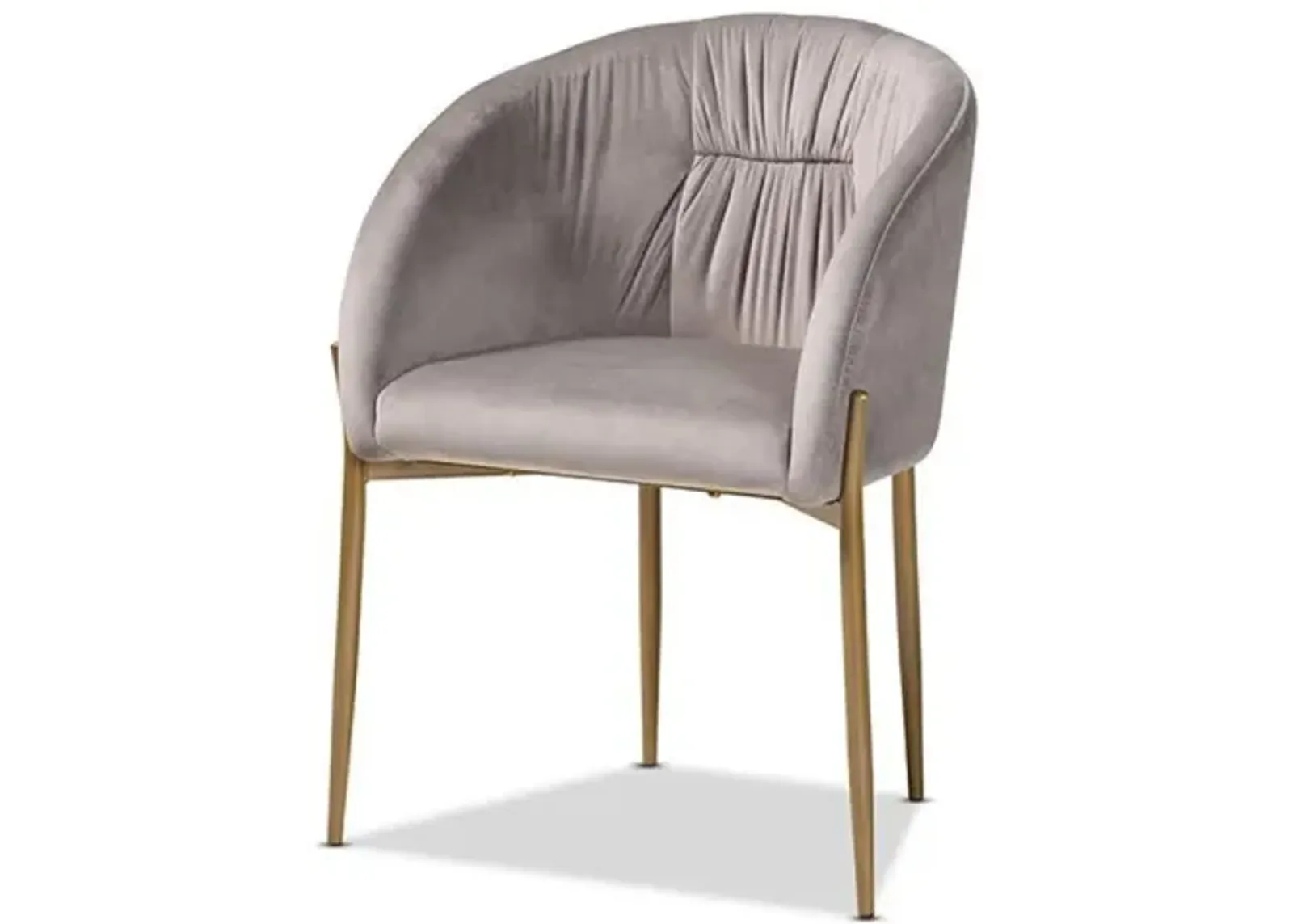 Gold Finished Metal Dining Chair