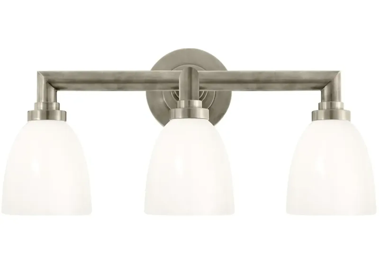 Wilton Triple Bath Light in Antique Nickel