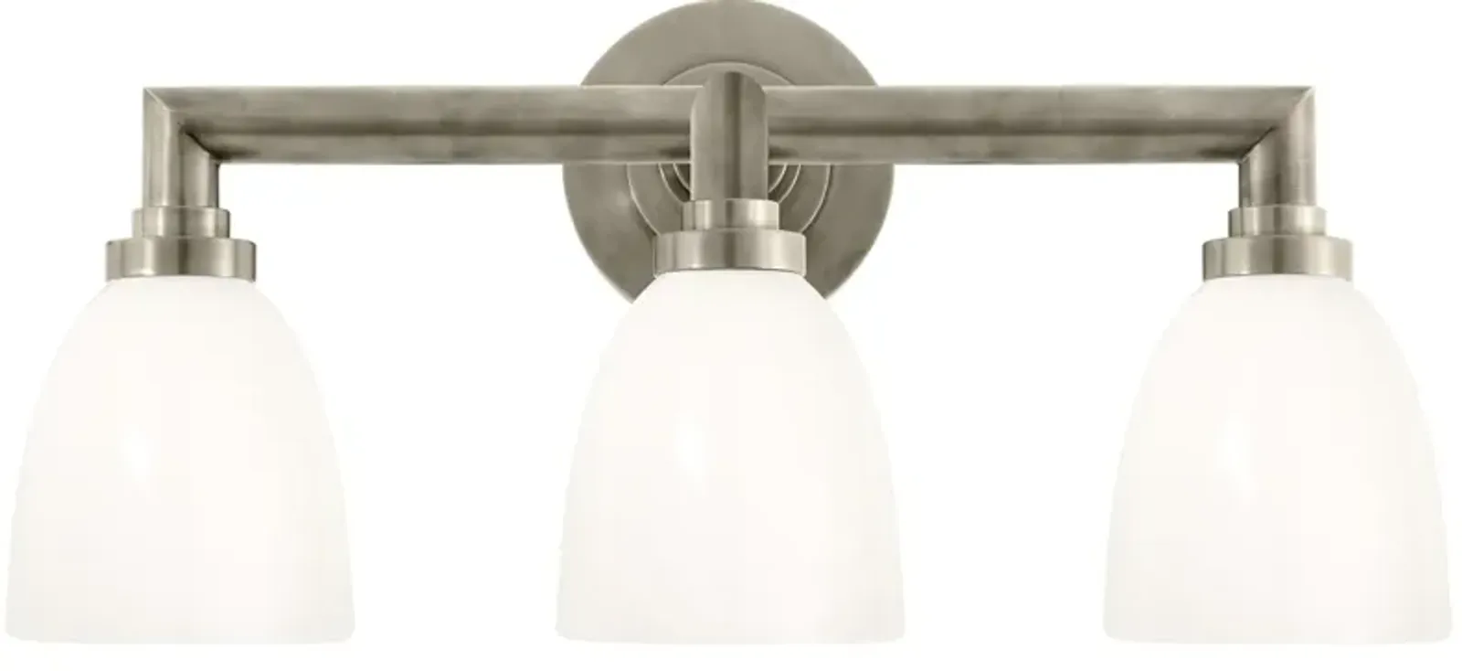 Wilton Triple Bath Light in Antique Nickel