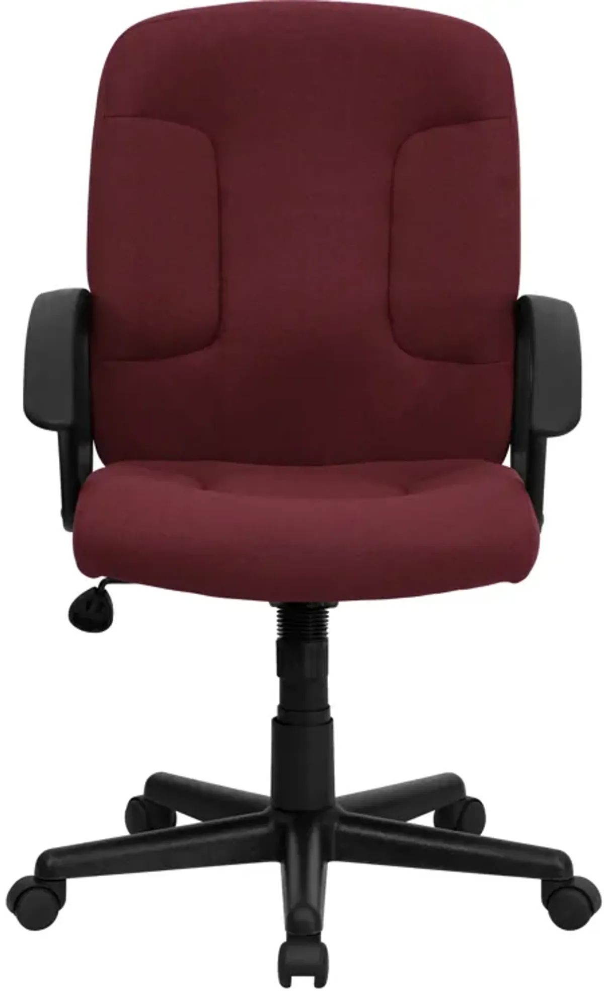 Garver Mid-Back Fabric Executive Swivel Office Chair with Nylon Arms