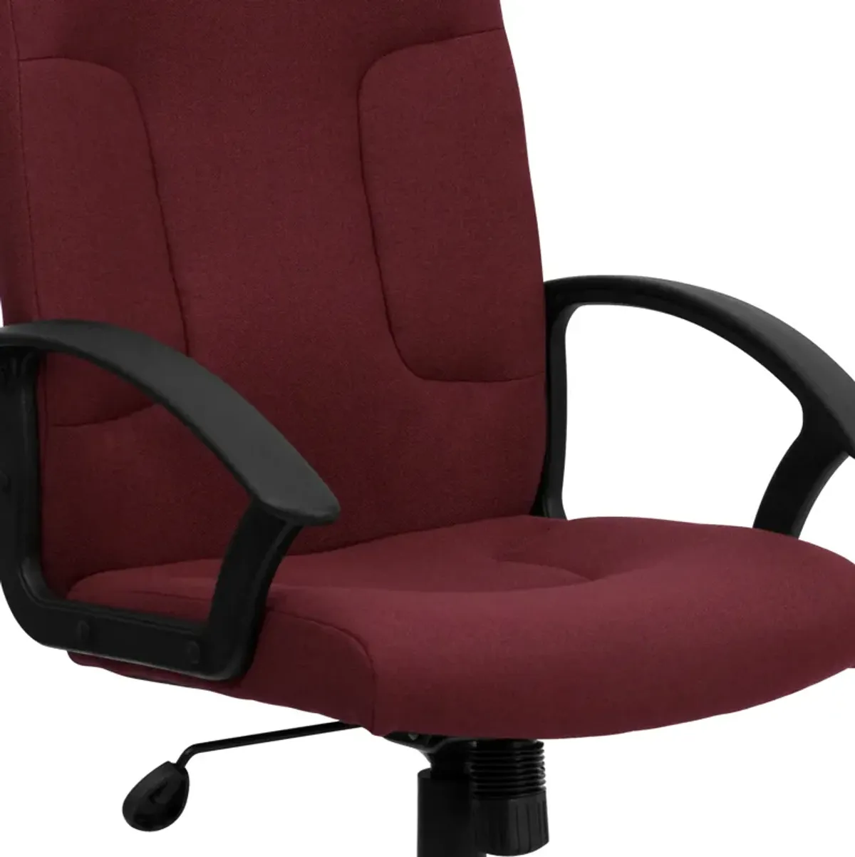 Garver Mid-Back Fabric Executive Swivel Office Chair with Nylon Arms