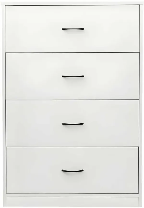 4 Drawers Wood Dresser 40.2" H x 27.6" W x 15.7" D - Melbourne Gray