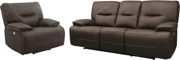 Parker Living Spartacus - Chocolate Power Reclining Sofa and Recliner