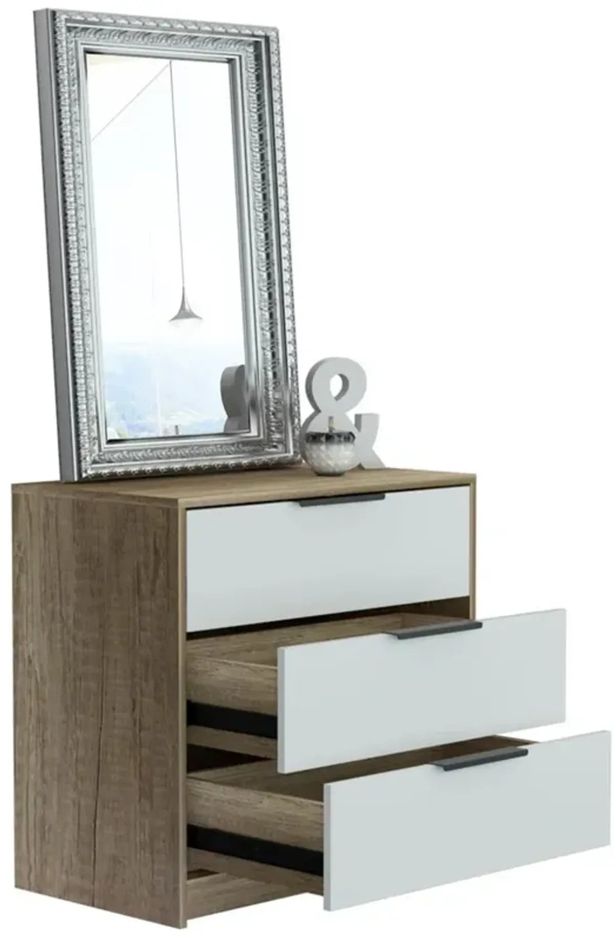 Egeo 3 Drawer Dresser White