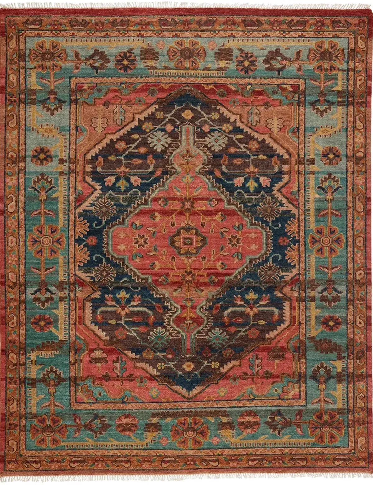 Jinsen Afri Pink 3' x 10' Runner Rug